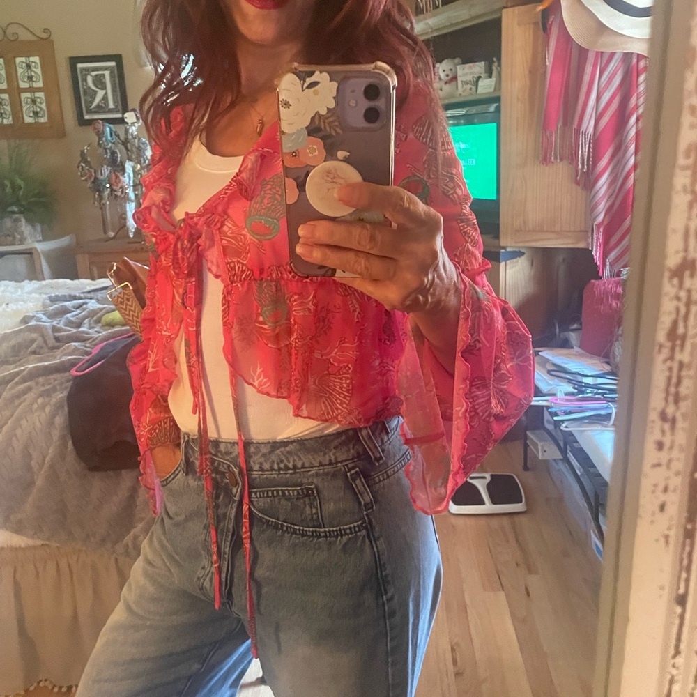 Pink flowy top - Picture 7 of 8